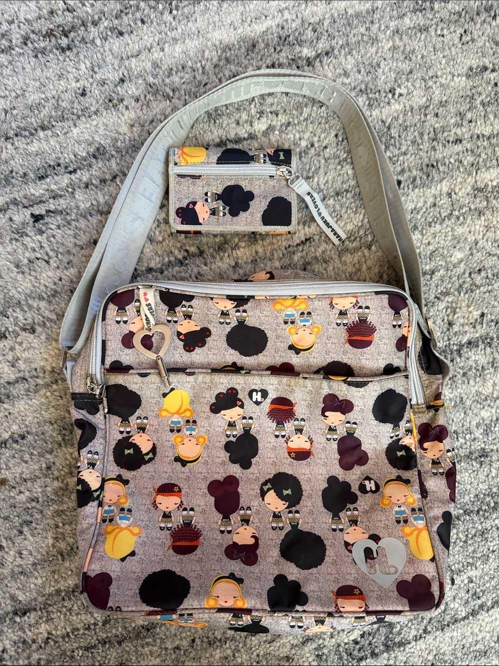 Harajuku Lovers Dolls print  Bag and matching wallet bundle